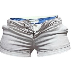 White Stretch Mini-Short  Size 1/2